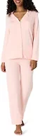 Amazon Essentials x Sofia Grainge Women's Stretch Modal Long-Sleeve Button-Front Top and Full-Length Bottom Pajama Set, Light Pink, XX-Large