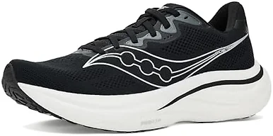 Saucony S21055-100 11.5 Saucony Ride 19 Men's Shoes Black/Silver