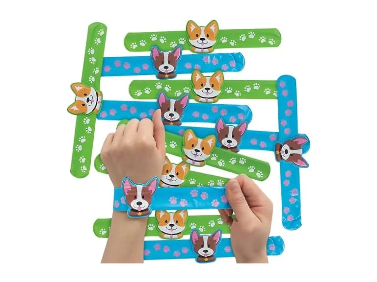 Fun Express Dog Slap Bracelets with Charm