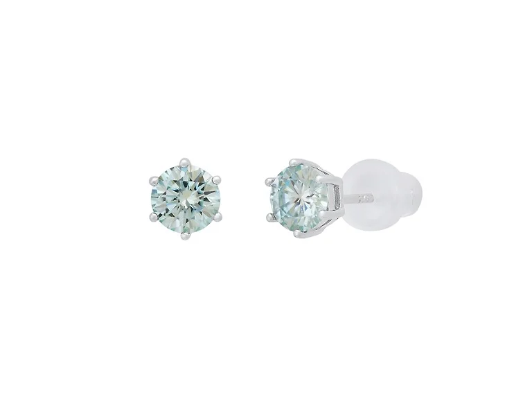 Colored Moissanite Diamond Earrings