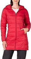 Amazon Essentials Women's Lightweight Water-Resistant Packable Puffer Coat Outerwear, -red, XX-Large
