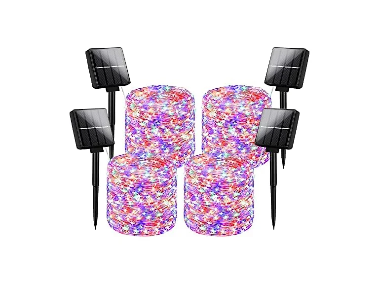 Solar String Lights 4-Pack 288FT RGB