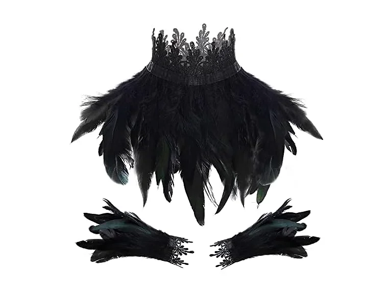 Taiyin Victorian Feather Collar Feather Bracelets