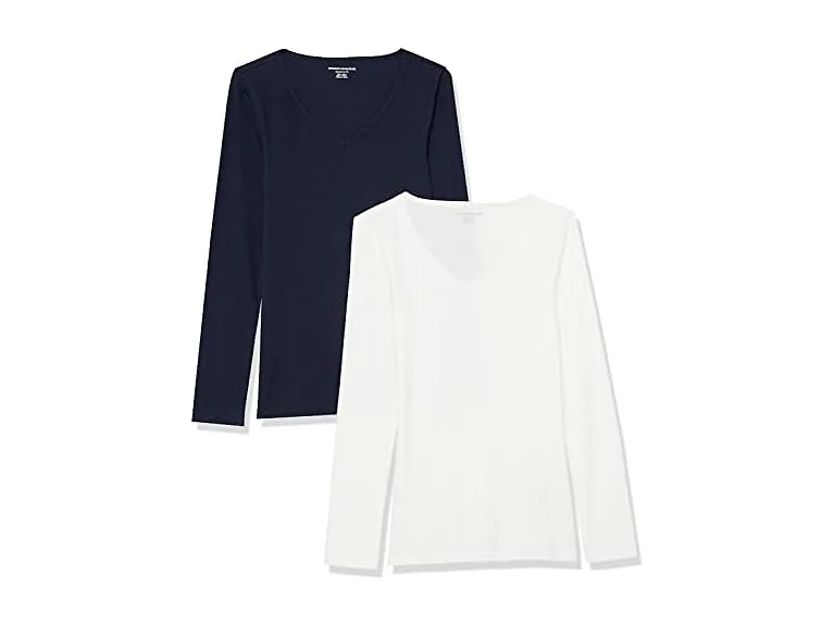 Amazon Essentials Women Slim-Fit Long Knit Shirts