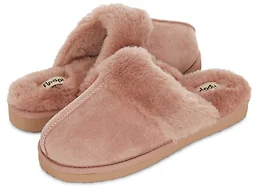 Floopi FLOOPI-407-PNK-6 6 Womens Vegan Leather EVA Scuff Slipper Pink