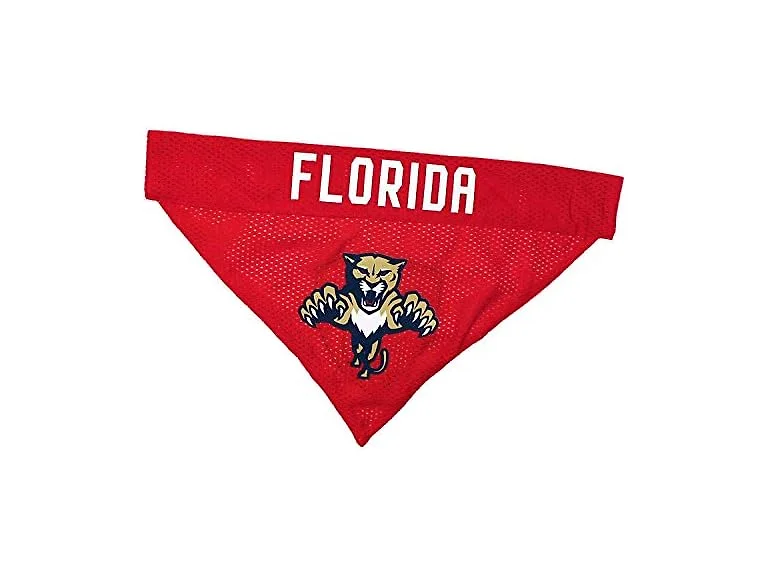 NHL FLORIDA PANTHERS BANDANA for DOGS & CATS,