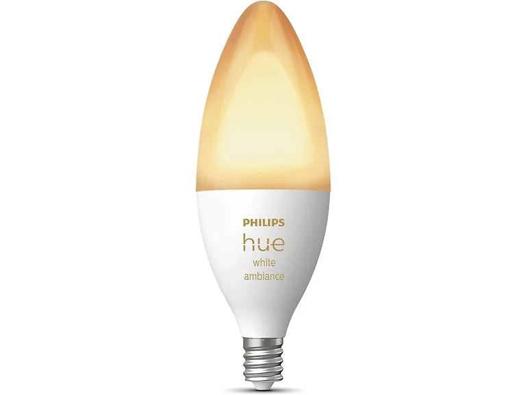 Philips Hue 40W B39 Candle-Shaped LED 4 Pack