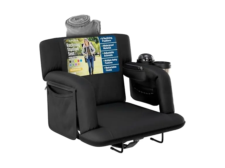 Alpcour Reclining Stadium Seat w/ Back Support