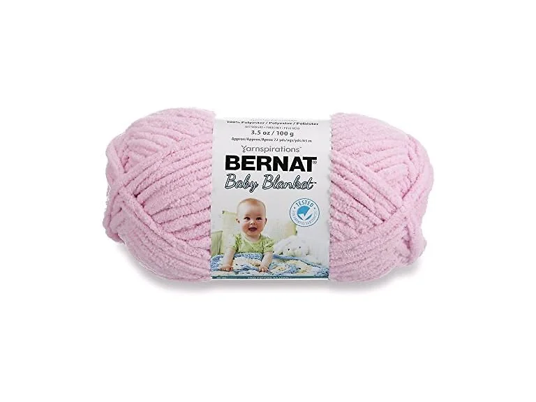 Bernat Baby Blanket Yarn, 3.5oz, Super Bulky Pink