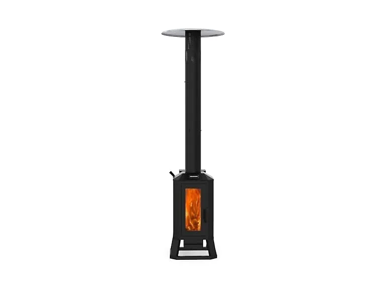 HEATAK 70,000 BTU Wood Outdoor Heater Black