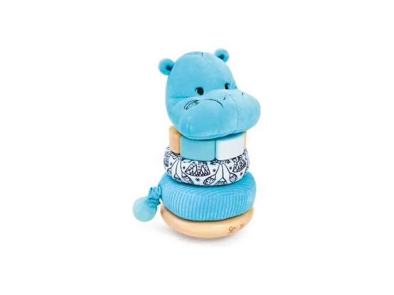 Hape x The Met William the Hippo Baby Stacke