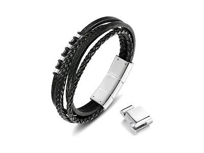 Adjustable Leather Bracelet for Men