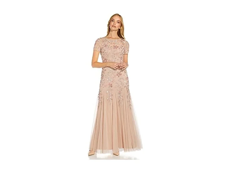 Adrianna Papell Women's Floral Beaded