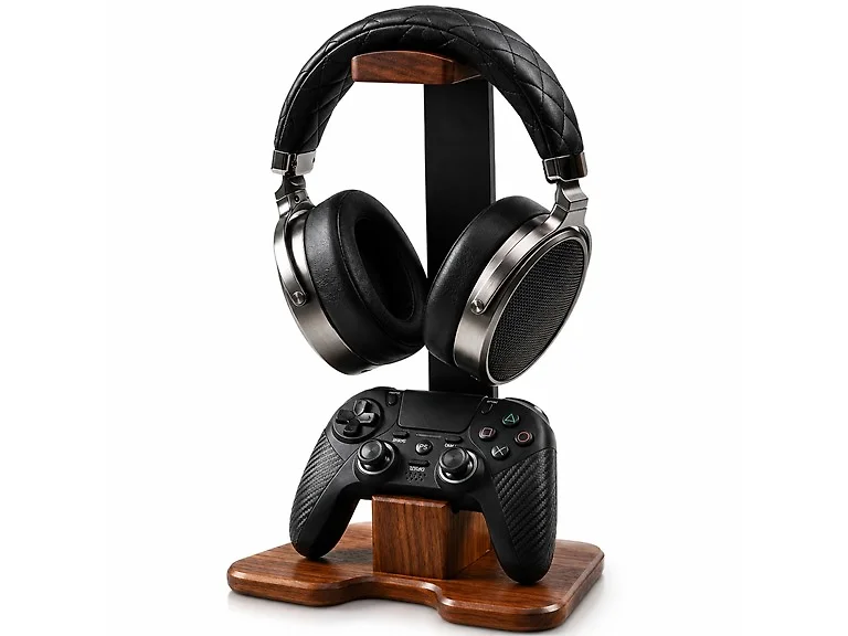 Wood Headset Stand for Desk