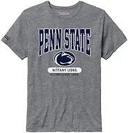 JanSport NCAA Officially Licensed Pregame Short Sleeve T Shirt for Men, Soft & Breathable Triblend Crewneck T Shirt with Graphic Detailing, Everyday University Fan Apparel