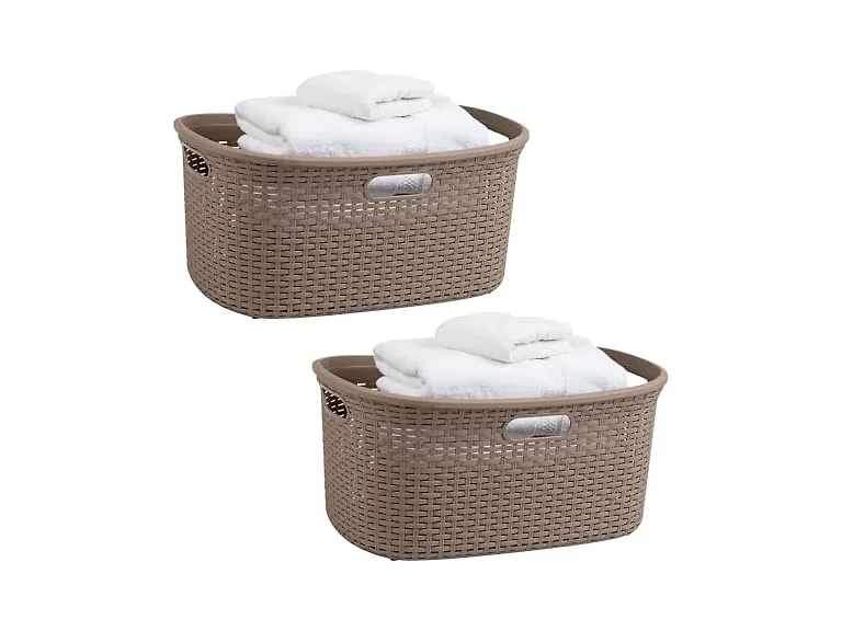 Mind Reader 40L Laundry Basket, 2PK