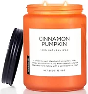 Cinnamon Pumpkin Scented Candle Fall Baking Spice Aroma for Halloween Decor