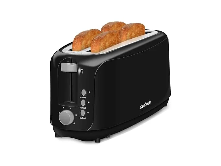 SEEDEEM 4 Slice Toaster, Extra Wide Slots 