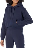 Amazon Essentials Women's Crop Pullover Hoodie Sweatshirt with Kangaroo Pocket (Available in Plus Size), Navy, 5X
