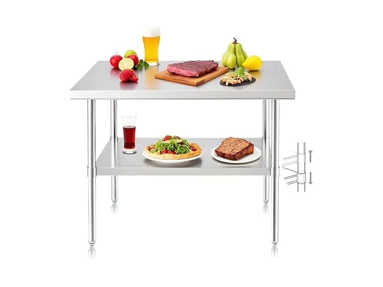 NUUK Stainless Steel Work Table, 24" x 36"