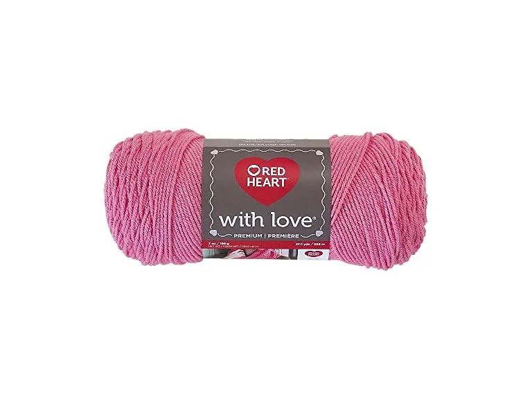 Red Heart With Love Yarn, Bubblegum