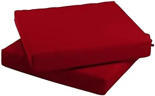 Set of 2 Chair Pad Cushion Red