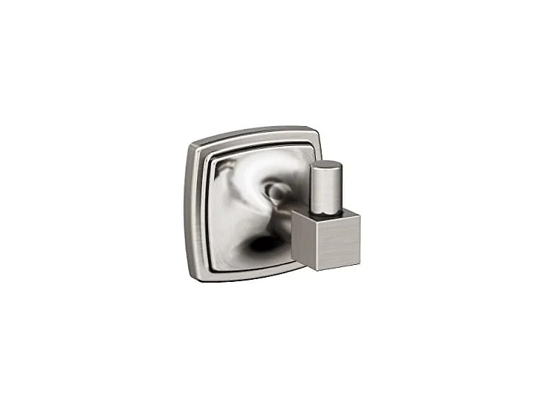 Amerock Stature Single Prong Brushed Nickel Wall-Mounted Hook