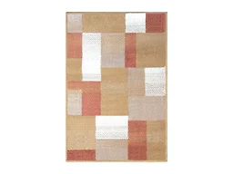 Superior Mid-Century Modern Geometric Design Area Rug, with Jute Backing, Perfect Hardwood, Tile, or Carpet Cover, Ideal for Bedroom, Kitchen, Living Room, Entryway, or Office, 5' x 8', Ginger