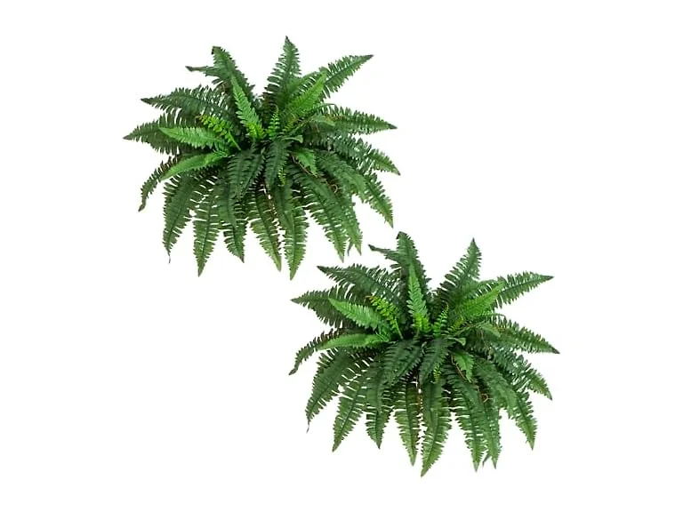 Nearly Natural 40 in Artificial Boston Fern Indoor Plant (Set of 2)