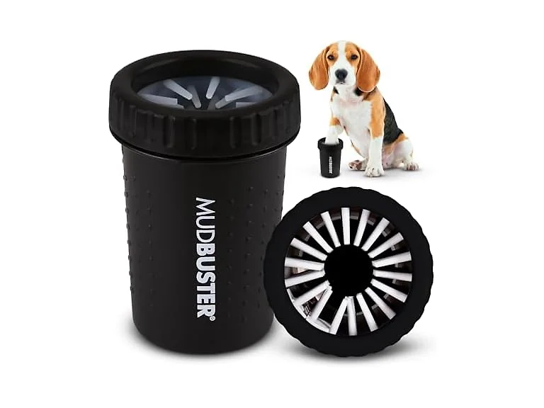 Dexas Medium Dog Paw Cleaner, Matte Black