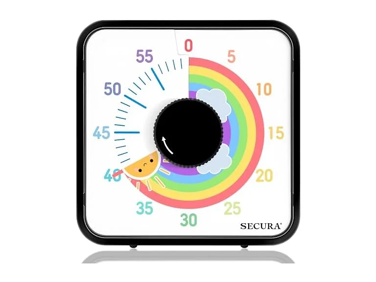 Secura 60-Minute Visual Timer, 7.5 Inch