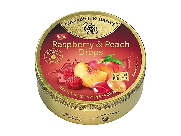 9pk C&H Raspberry & Peach Drops