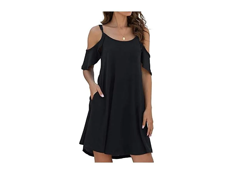 Jouica Women (S) Summer Casual Loose Beach Dress