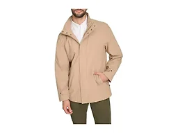 DOCKERS Men's Dwight Soft Shell Bib Jacket, Khaki Lightweight, Large