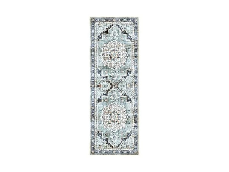 Gertmenian Washable Rug 2x6 Erin Blue