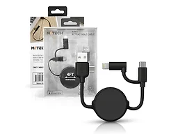 MITECH PRS-MT-RCR1-BLK 4in1 Retractable Cable - MFI B