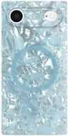 Flaunt Official Square Protective Case - Compatible with iPhone Air - Compatible with MagSafe & Wireless Charging - Drop-Tested & Shockproof - (ICY Blue Pearl)