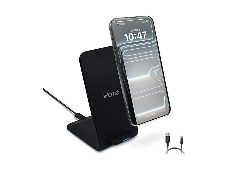 iHome 15W Folding Wireless Charging Stand