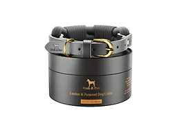 NOAH & PAW CR-LP-GRY-S S NOAH & PAW Small Dog Collar 