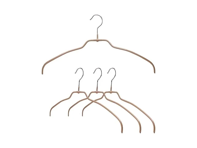 Clothing Hangers Style 42/FT, Set of 4, Latte