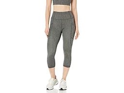 Amazon Essentials Women's Active Sculpt High Waisted Cropped Exercise Leggings with Pockets, Multicolor Dots, 3X