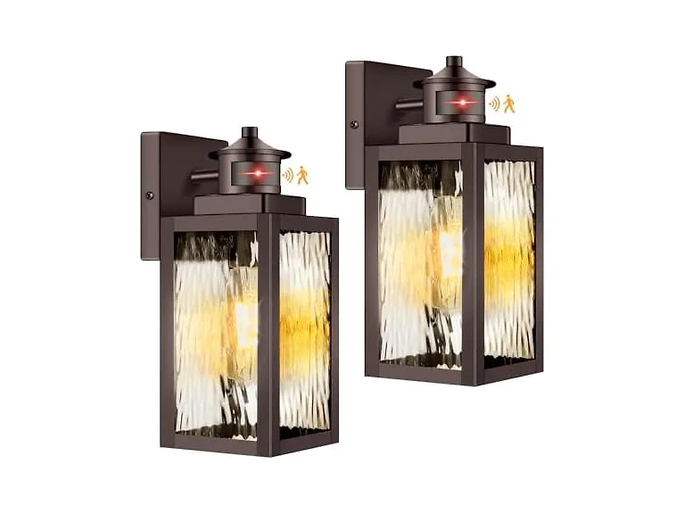 BesLowe 2-Pack Motion Sensor Wall Lights