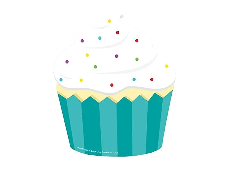 Eureka Cupcake Paper Cut-Out Classroom Decorations