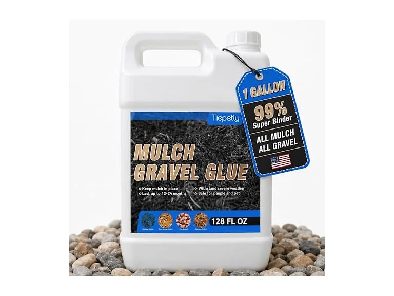 Tiepetly 128OZ Mulch Gravel Glue