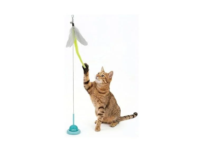 ASPCA Suction Cup Cat Toy Interactive Wand, Self Play