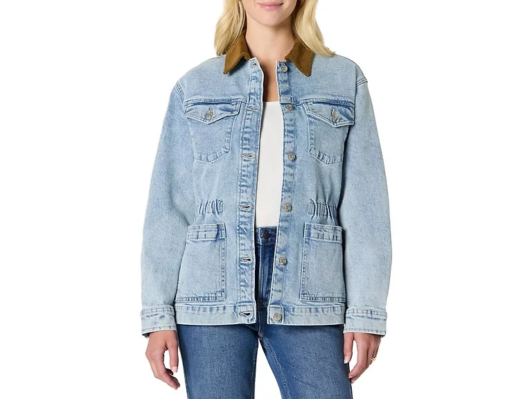 Amazon Essentials Women (M) Collar Iced Light Wash