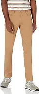 Amazon Essentials Men's Skinny Fit 5-Pocket Comfort Stretch Chino Pants, Khaki, 42W x 32L