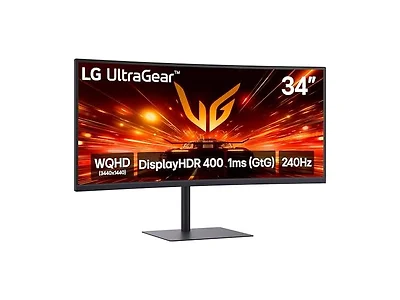 LG 34" UltraGear WQHD Curved Gaming Monitor