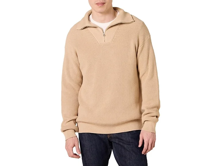 Amazon Essentials Men's Relaxed-Fit Cotton Sweater