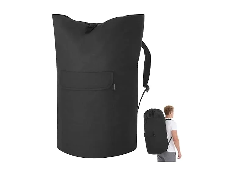 SONGMICS Laundry Bag, Laundry Backpack 31.7G